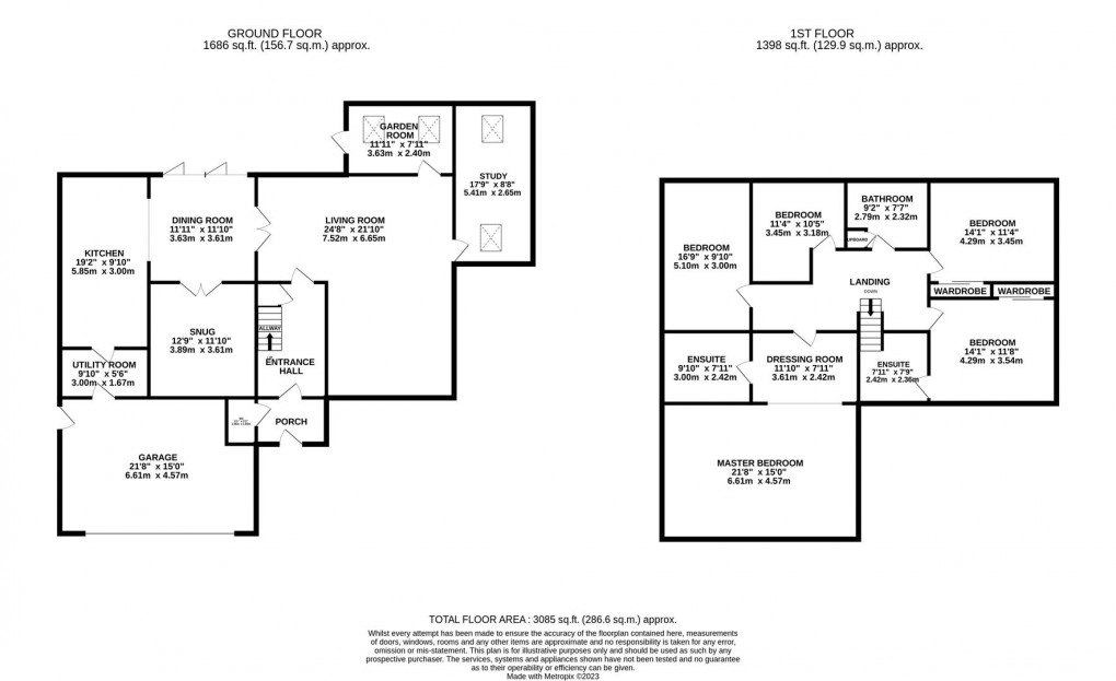 Floorplan for Meadowvale, Darras Hall, Newcastle Upon Tyne, Northumberland