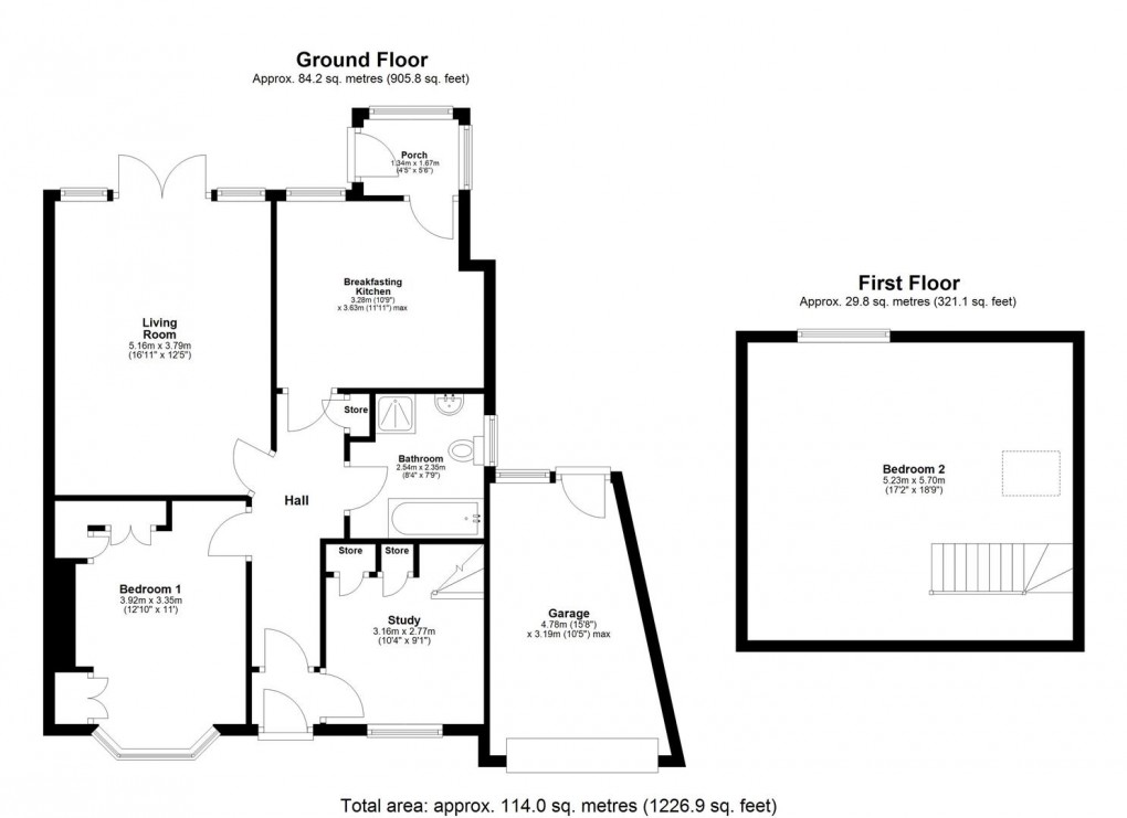 Floorplan for Ashleigh Road, Slatyford, Newcastle Upon Tyne