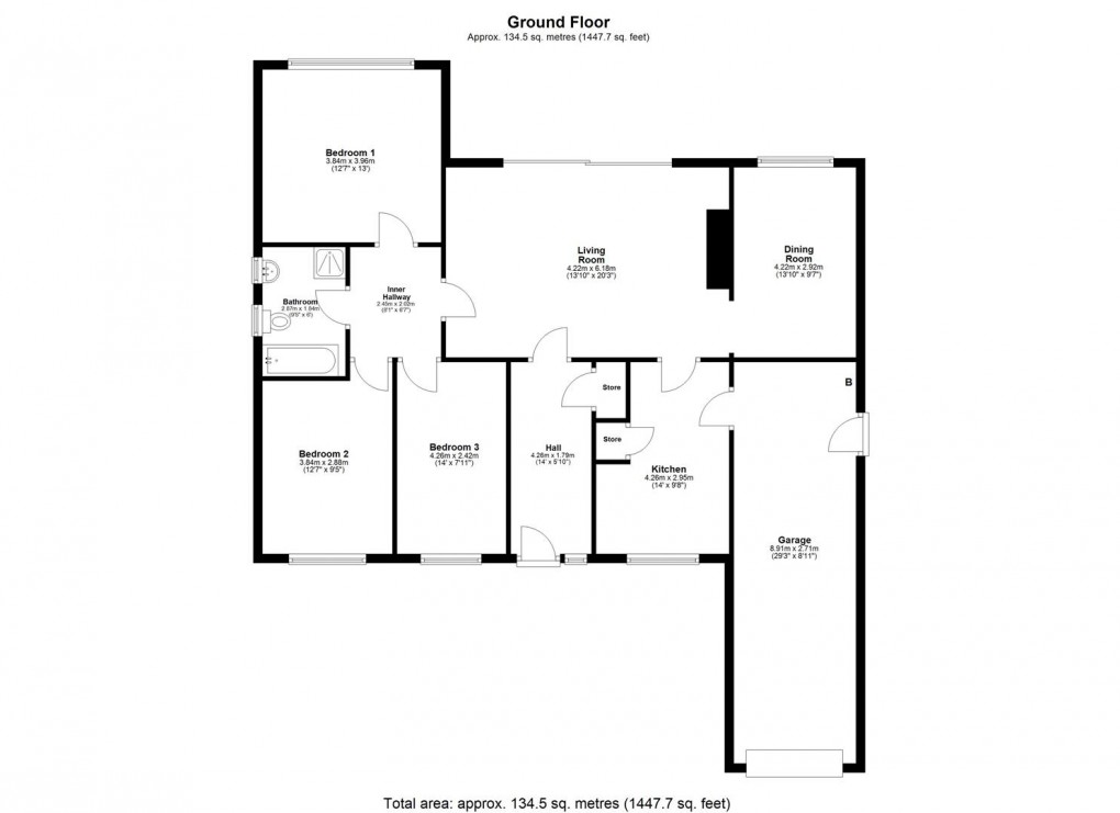 Floorplan for Tudor Court, Darras Hall, Ponteland, Newcastle Upon Tyne