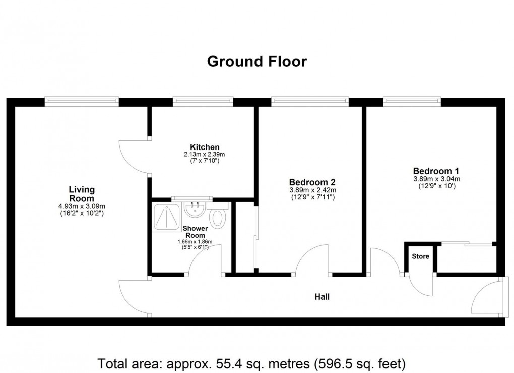 Floorplan for Woodlands Court, Throckley, Newcastle Upon Tyne