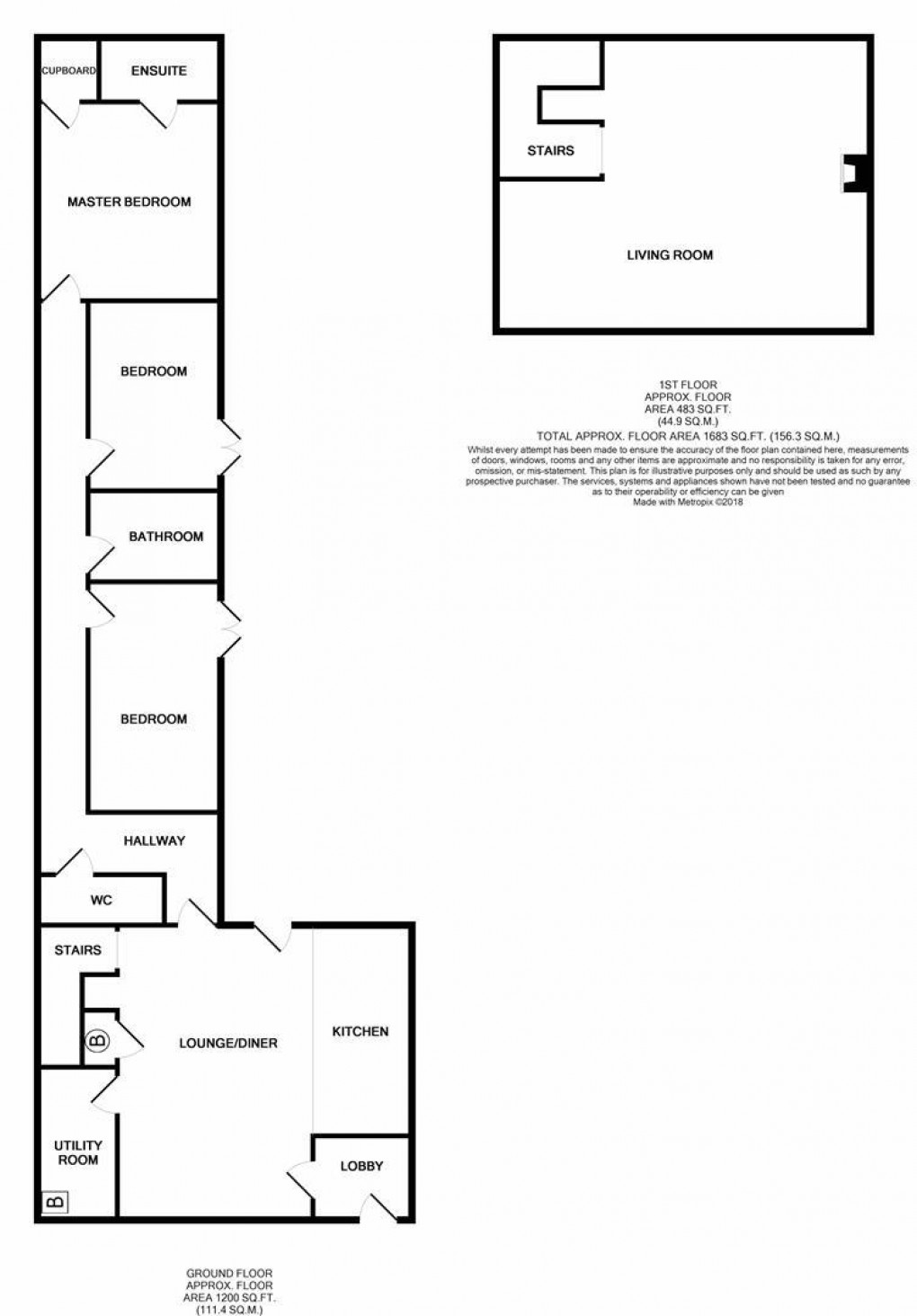 Floorplan for Belsay, Newcastle Upon Tyne, Northumberland