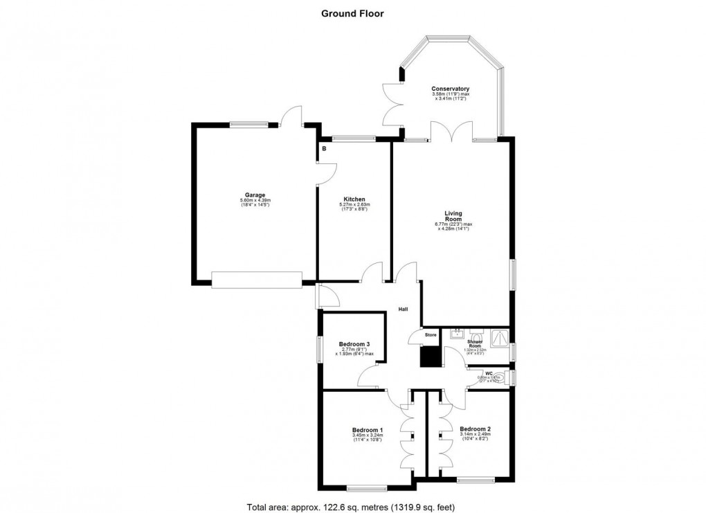 Floorplan for Longmeadows, Darras Hall, Ponteland, Newcastle Upon Tyne