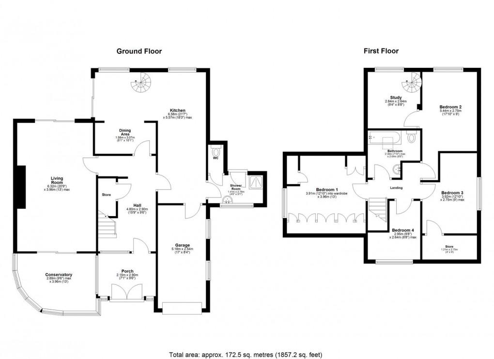 Floorplan for Parklands, Darras Hall, Ponteland, Newcastle Upon Tyne