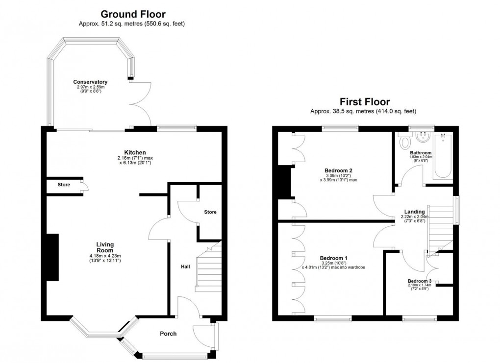 Floorplan for Jackson Avenue, Ponteland, Newcastle Upon Tyne