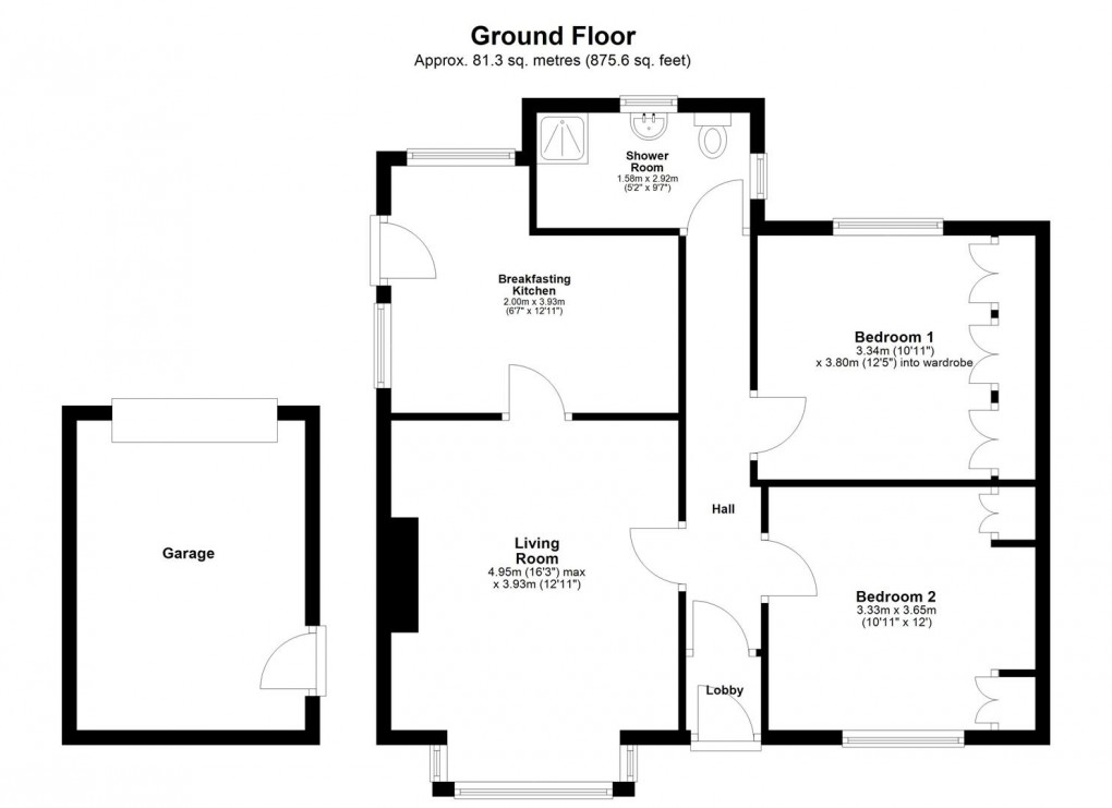 Floorplan for Elm Road, Ponteland, Newcastle Upon Tyne