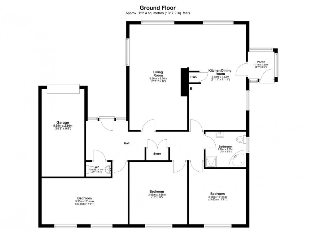 Floorplan for Longmeadows, Darras Hall, Ponteland