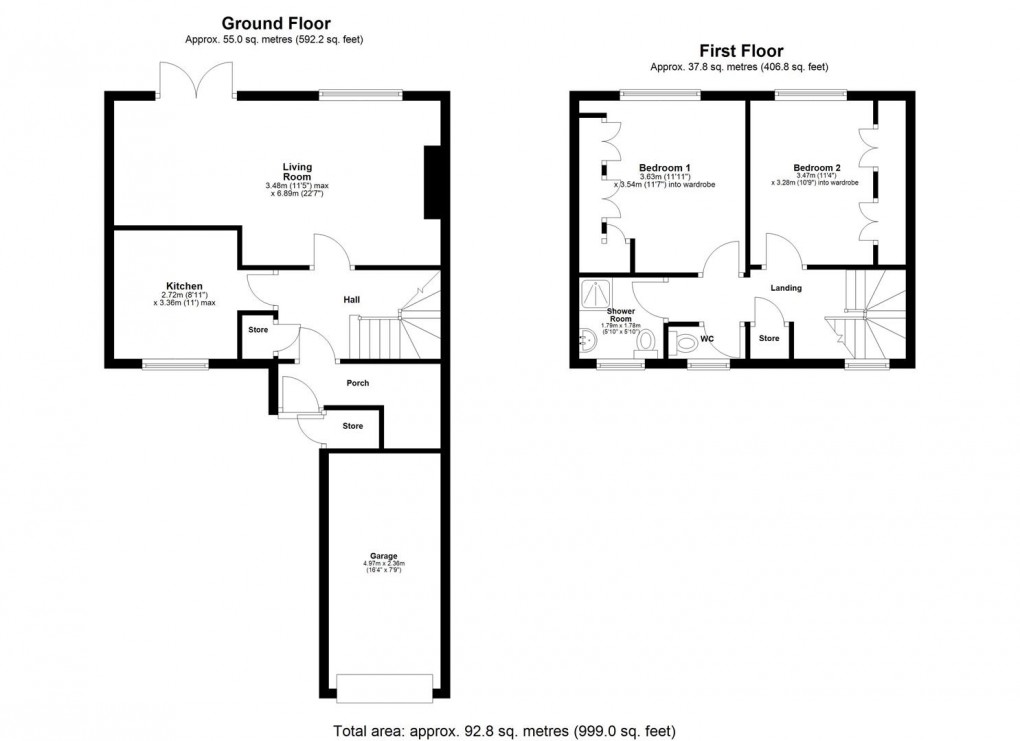 Floorplan for Tweed Grove, Lemington, Newcastle Upon Tyne