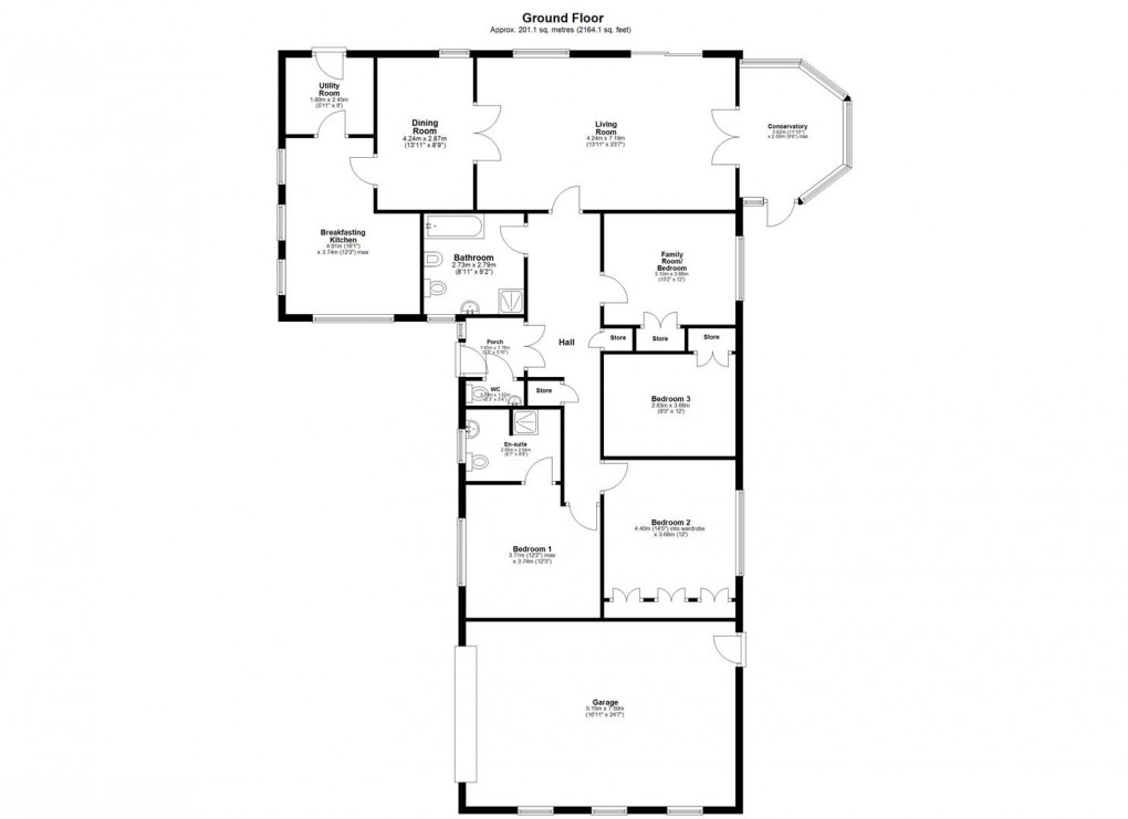 Floorplan for Stonehaugh Way, Darras Hall, Ponteland, Newcastle Upon Tyne