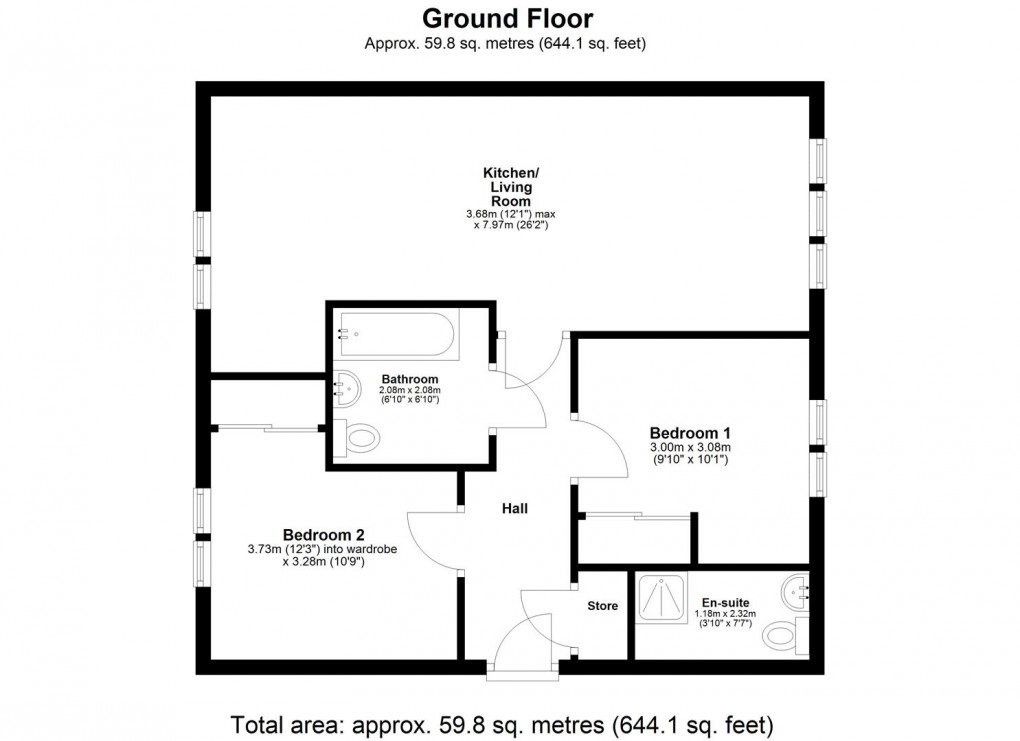 Floorplan for Peel House, Ponteland.