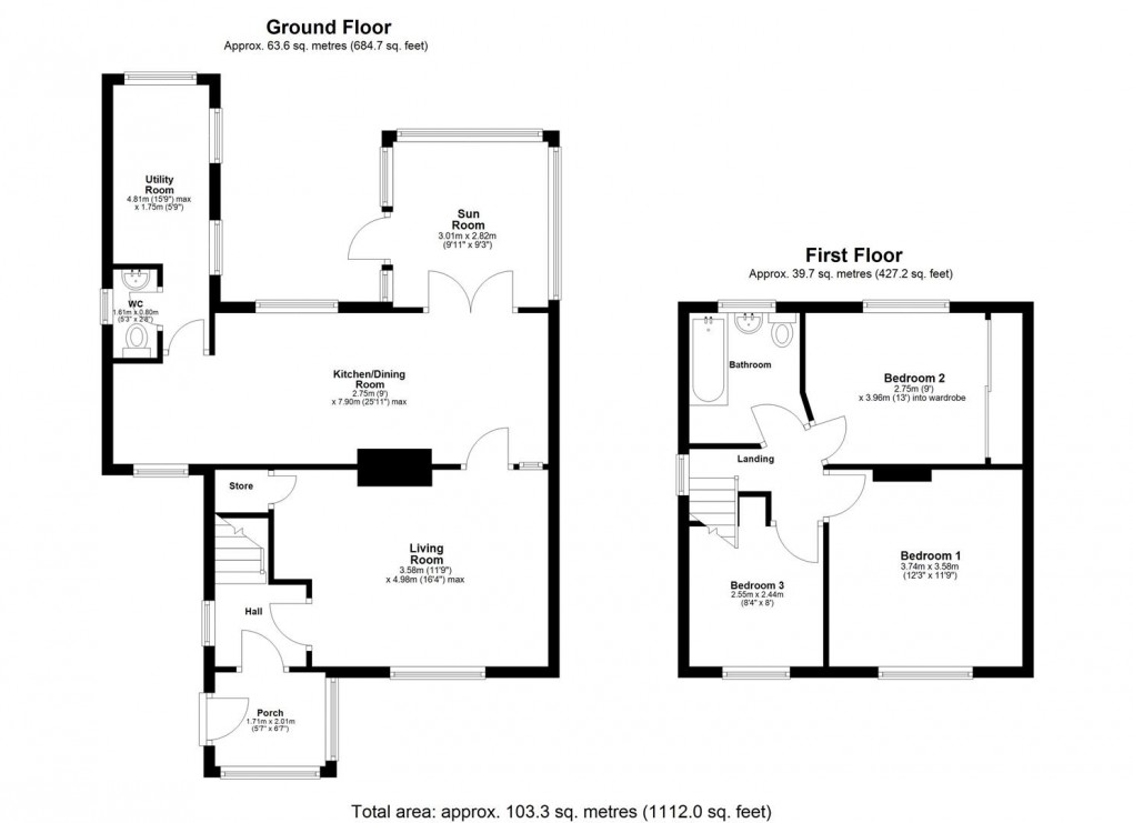 Floorplan for Lealholm Road, Benton, Newcastle Upon Tyne