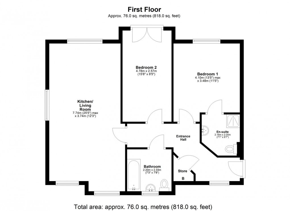 Floorplan for Kestrel Court, Abbey Heights, Newcastle Upon Tyne NE15 9FH