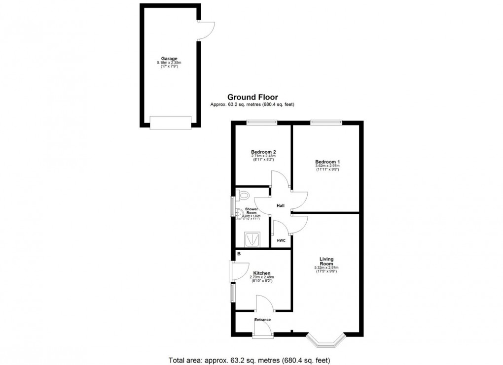 Floorplan for Nile Close, Lemington Rise, Newcastle Upon Tyne