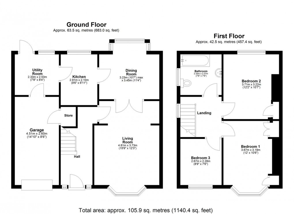 Floorplan for Westlands, West Denton, Newcastle Upon Tyne