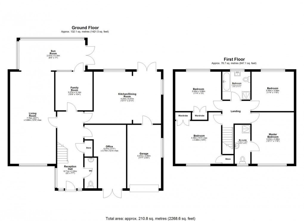 Floorplan for Hadrian Court, Darras Hall, Newcastle Upon Tyne, Northumberland