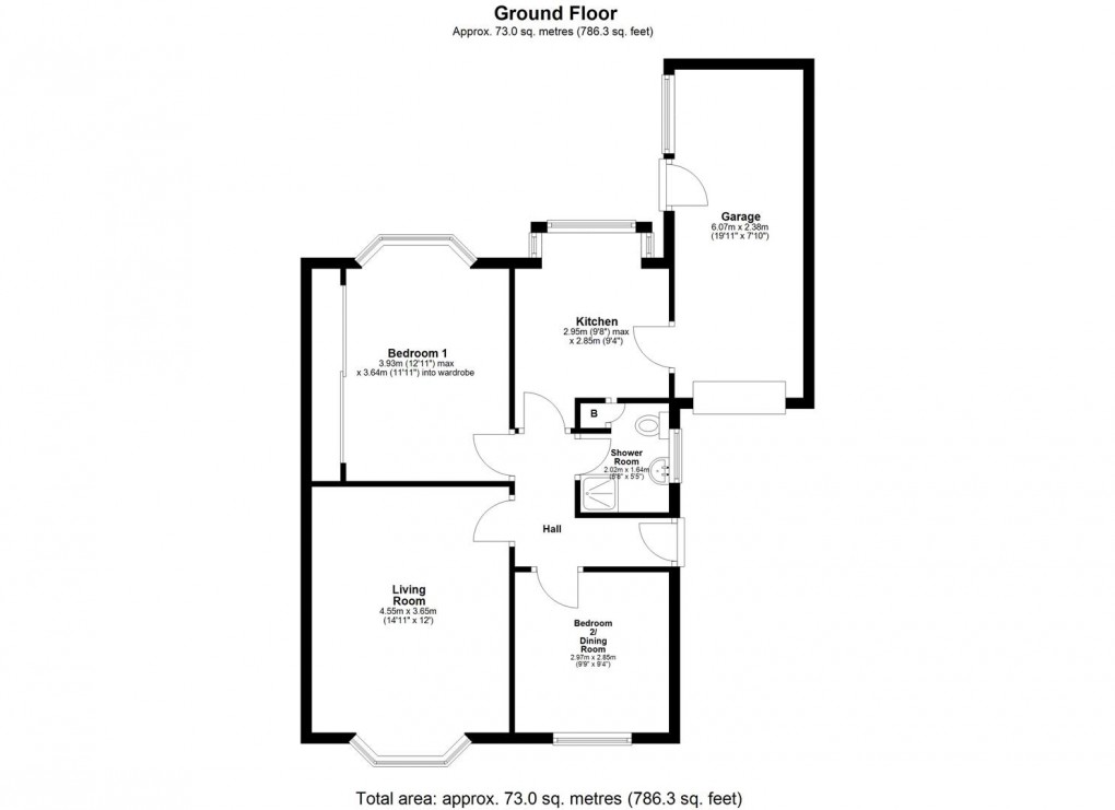 Floorplan for Chudleigh Gardens, Chapel House, Newcastle Upon Tyne