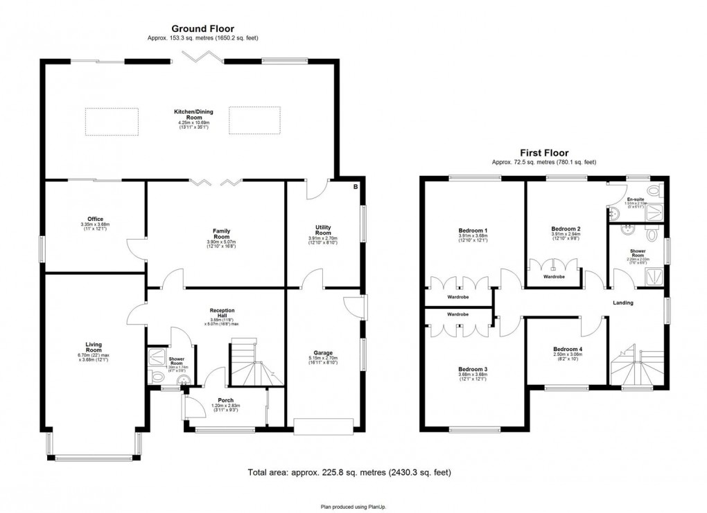 Floorplan for Linden Way, Darras Hall, Ponteland, Newcastle Upon Tyne