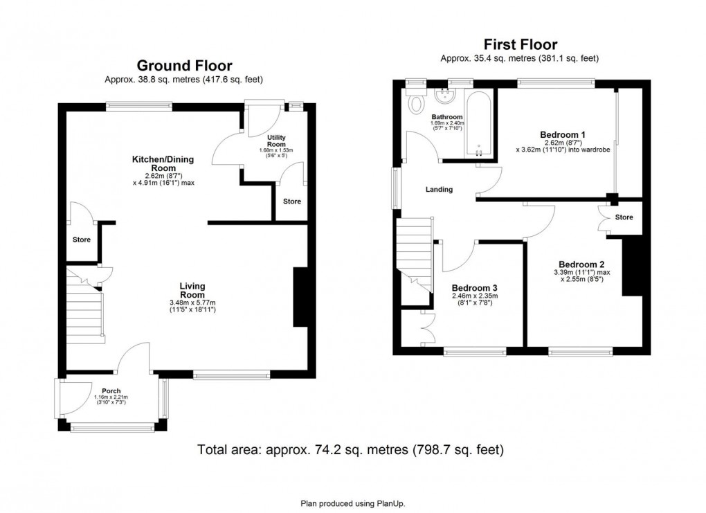 Floorplan for Wishaw Rise, Lemington, Newcastle Upon Tyne