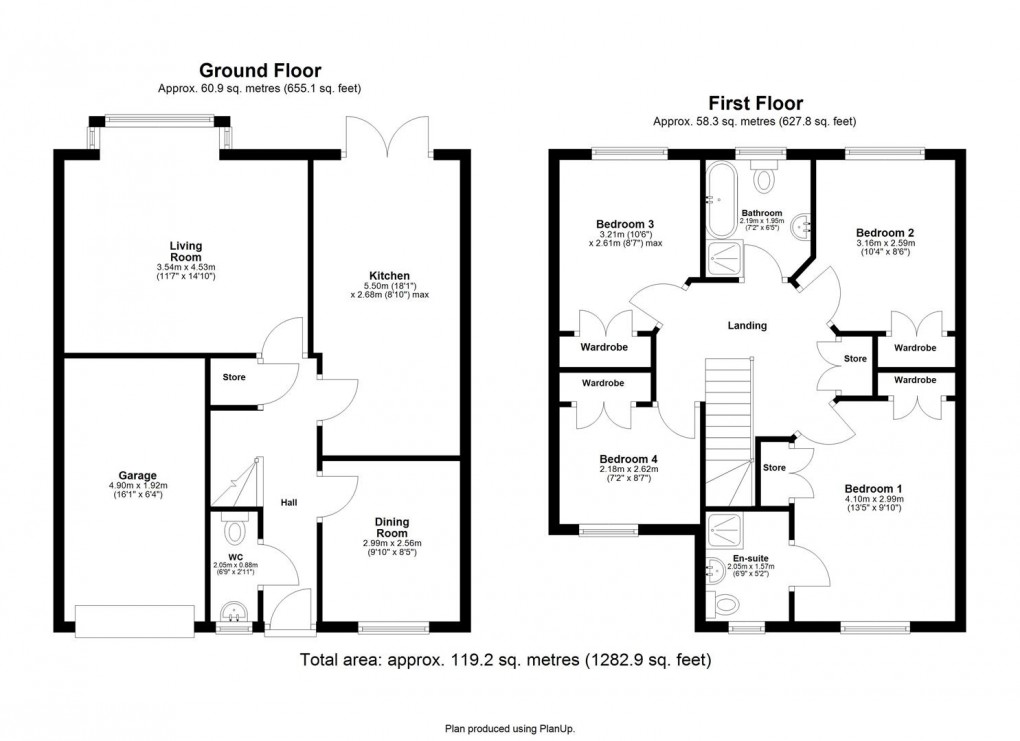 Floorplan for Chapel Grange, Westerhope, Newcastle Upon Tyne