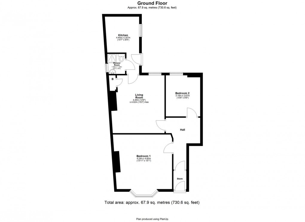 Floorplan for Rokeby Terrace, Heaton, Newcastle Upon Tyne