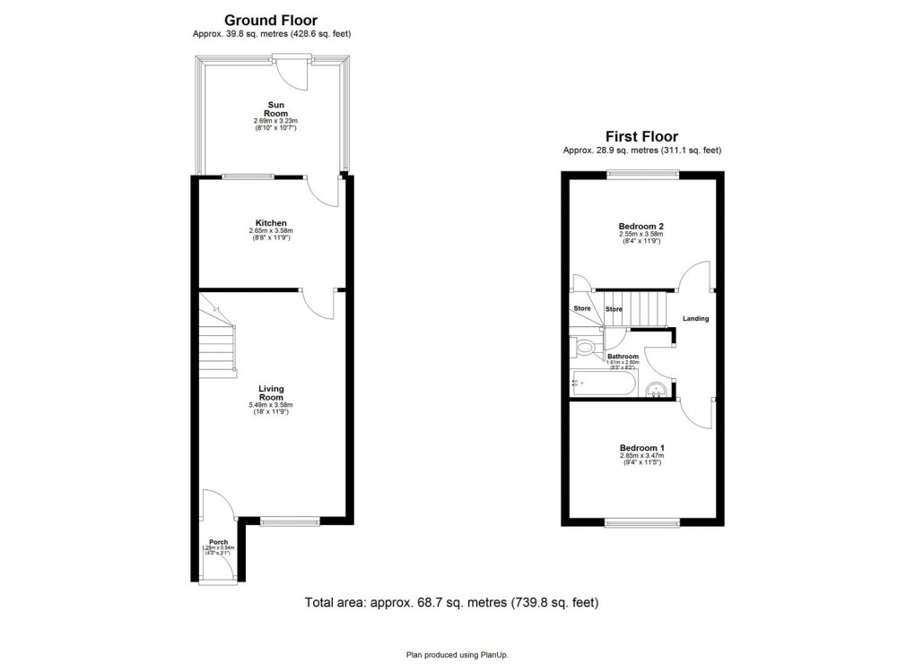 Floorplan for Mortimer Avenue, Westerhope, Newcastle Upon Tyne