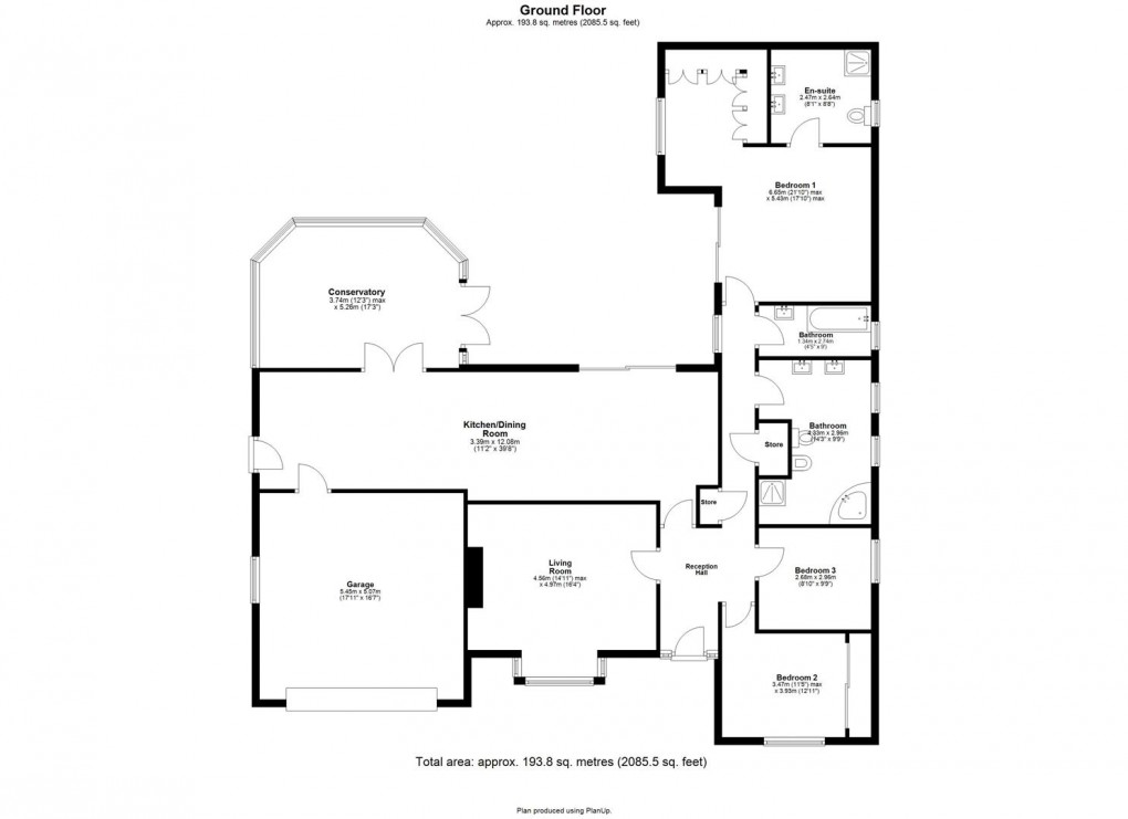 Floorplan for Middle Drive, Darras Hall, Ponteland, Newcastle Upon Tyne