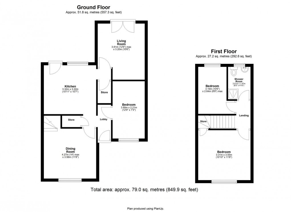 Floorplan for Aldeburgh Avenue, Lemington Rise, Newcastle Upon Tyne