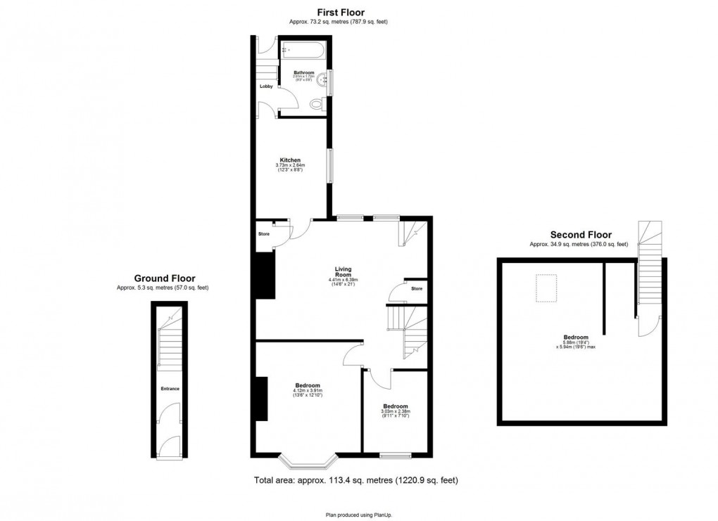 Floorplan for Trewhitt Road, Heaton, Newcastle Upon Tyne