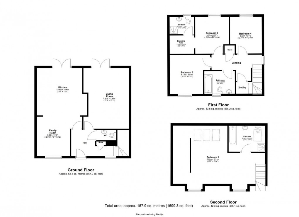 Floorplan for Herbaceous Gardens, Medburn, Newcastle Upon Tyne