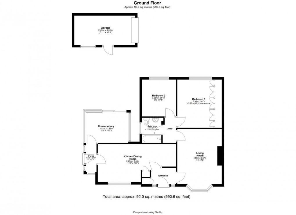 Floorplan for Alnham Green, Chapel House, Newcastle upon Tyne