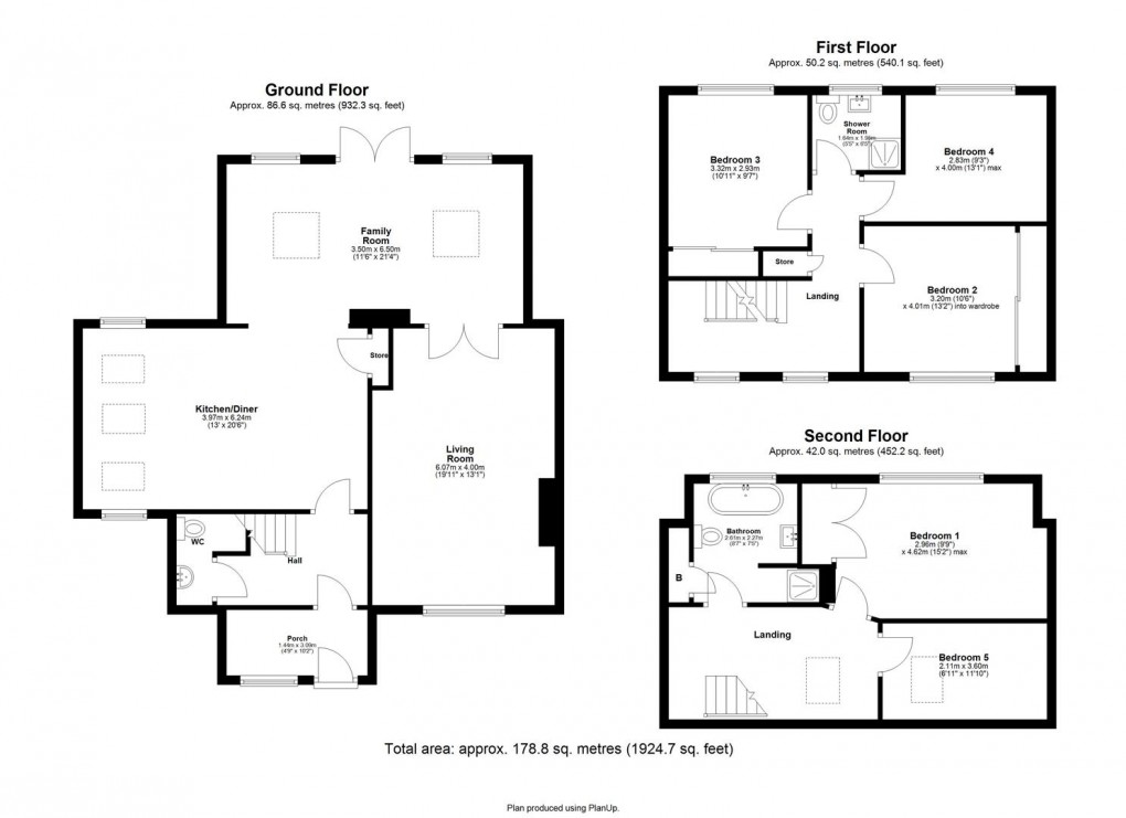 Floorplan for Elmwood Drive, Ponteland, Newcastle Upon Tyne