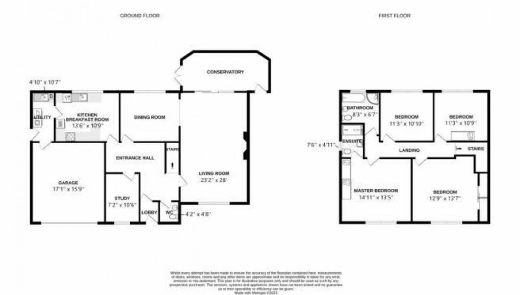 Floorplan for Richmond Way, Darras Hall, Ponteland, Newcastle Upon Tyne