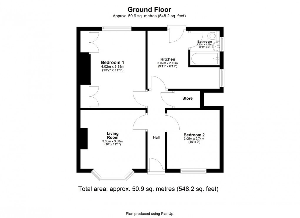 Floorplan for Kentmere Avenue, Walkergate, Newcastle Upon Tyne