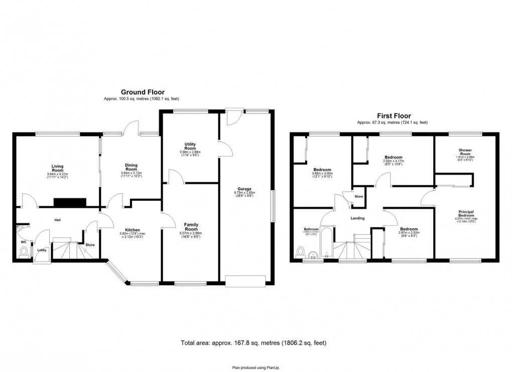 Floorplan for Western Way, Darras Hall, Ponteland, Newcastle Upon Tyne