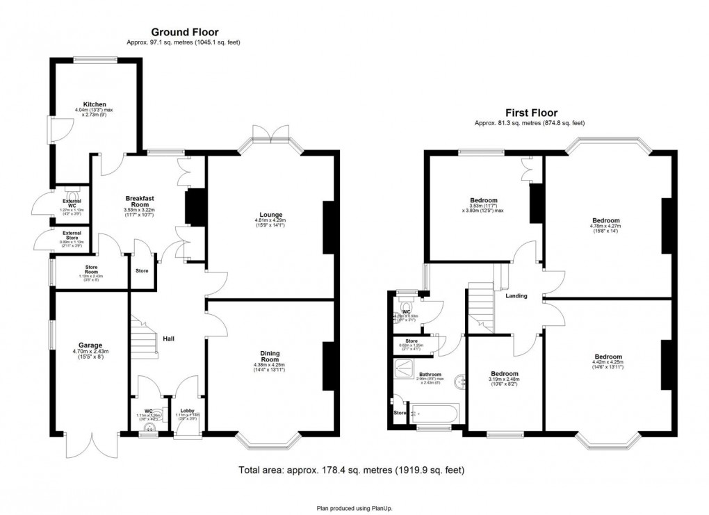 Floorplan for Crompton Road, Heaton, Newcastle Upon Tyne