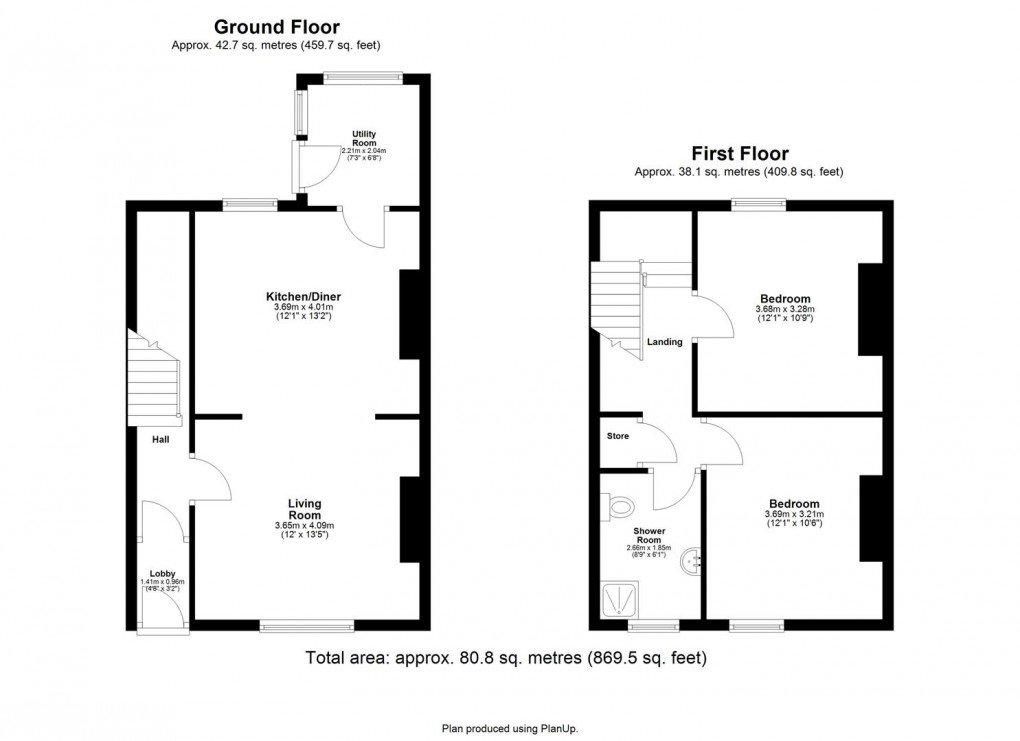 Floorplan for Hawthorn Terrace, Walbottle, Newcastle Upon Tyne