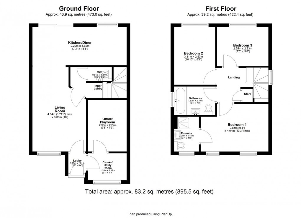 Floorplan for Wheatfield Road, Westerhope, Newcastle Upon Tyne