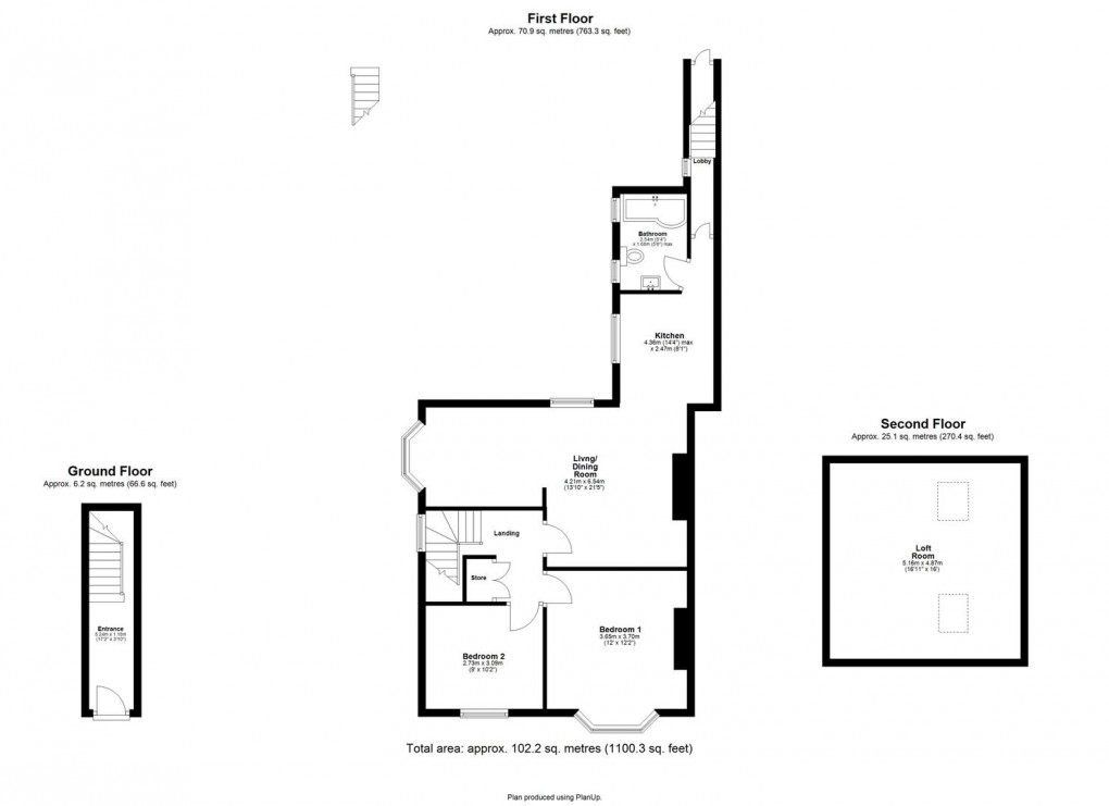 Floorplan for Whitefield Terrace, Heaton, Newcastle Upon Tyne