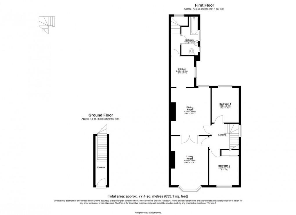 Floorplan for Debdon Gardens, North Heaton, Newcastle Upon Tyne