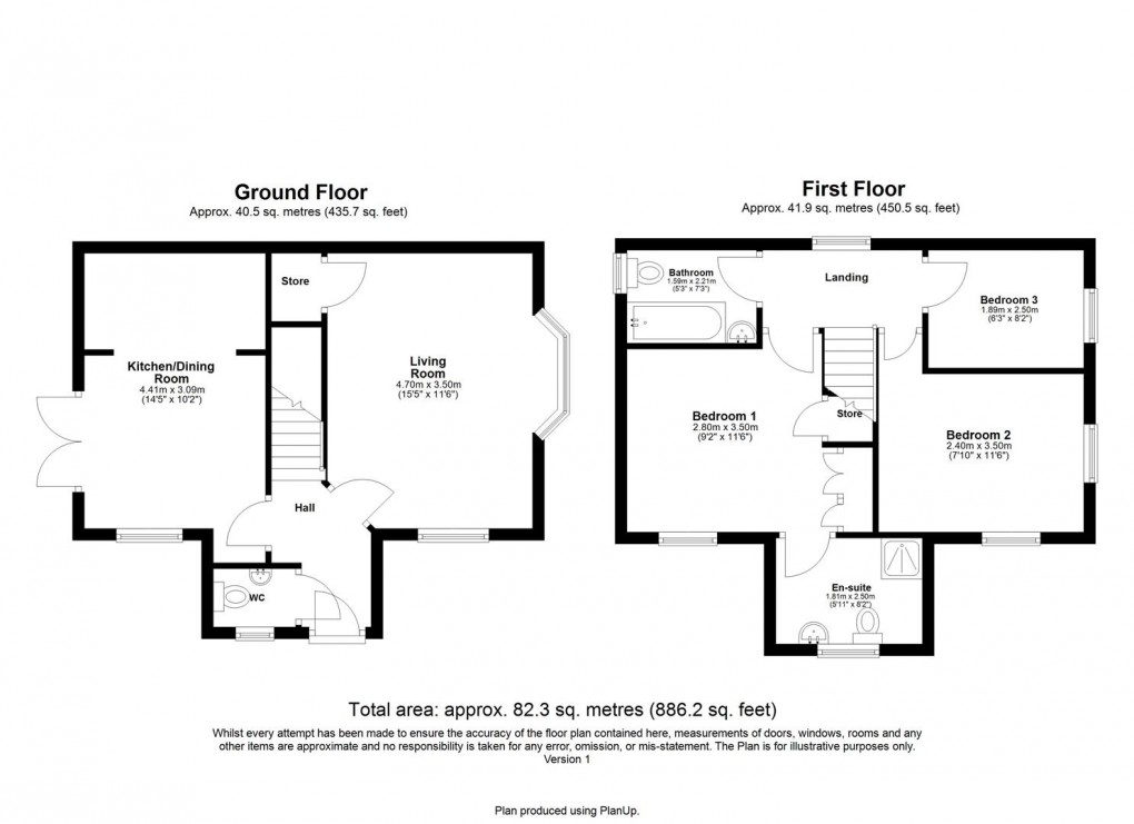 Floorplan for Vallum Place, Throckley, Newcastle Upon Tyne