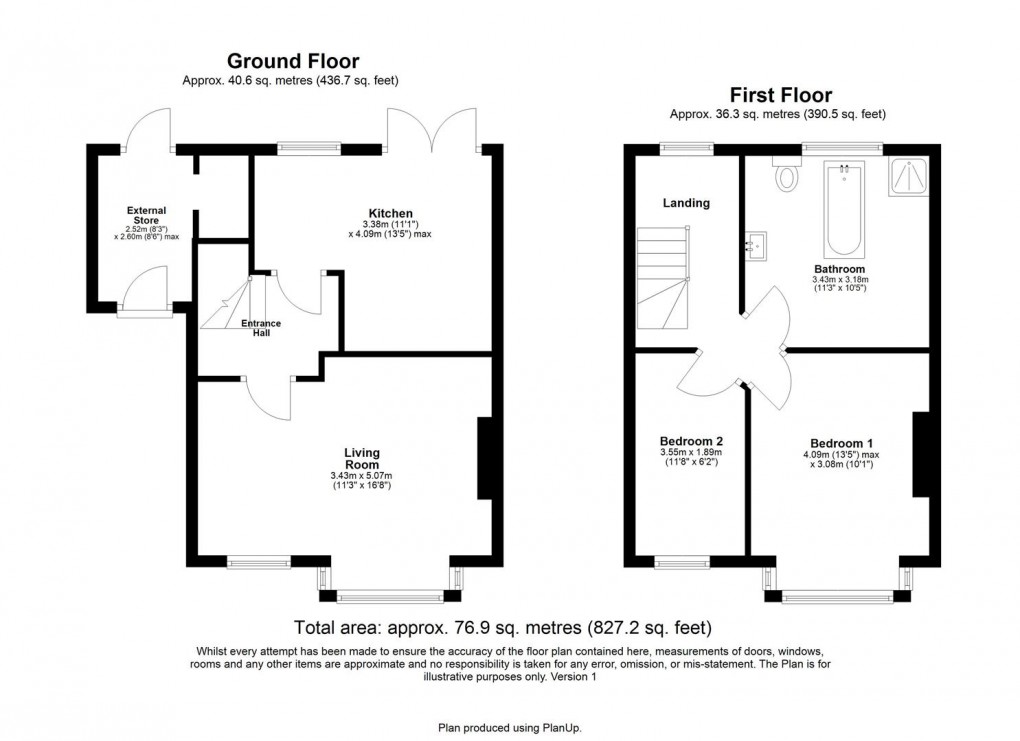 Floorplan for Coldingham Gardens, North Fenham, Newcastle Upon Tyne