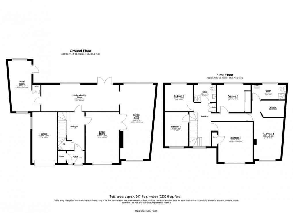 Floorplan for Ridgely Close, Ponteland, Newcastle Upon Tyne