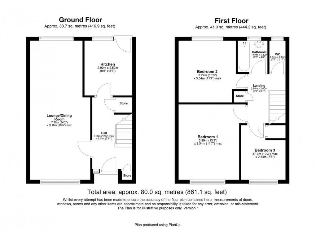 Floorplan for Langleeford Road, Newbiggin Hall